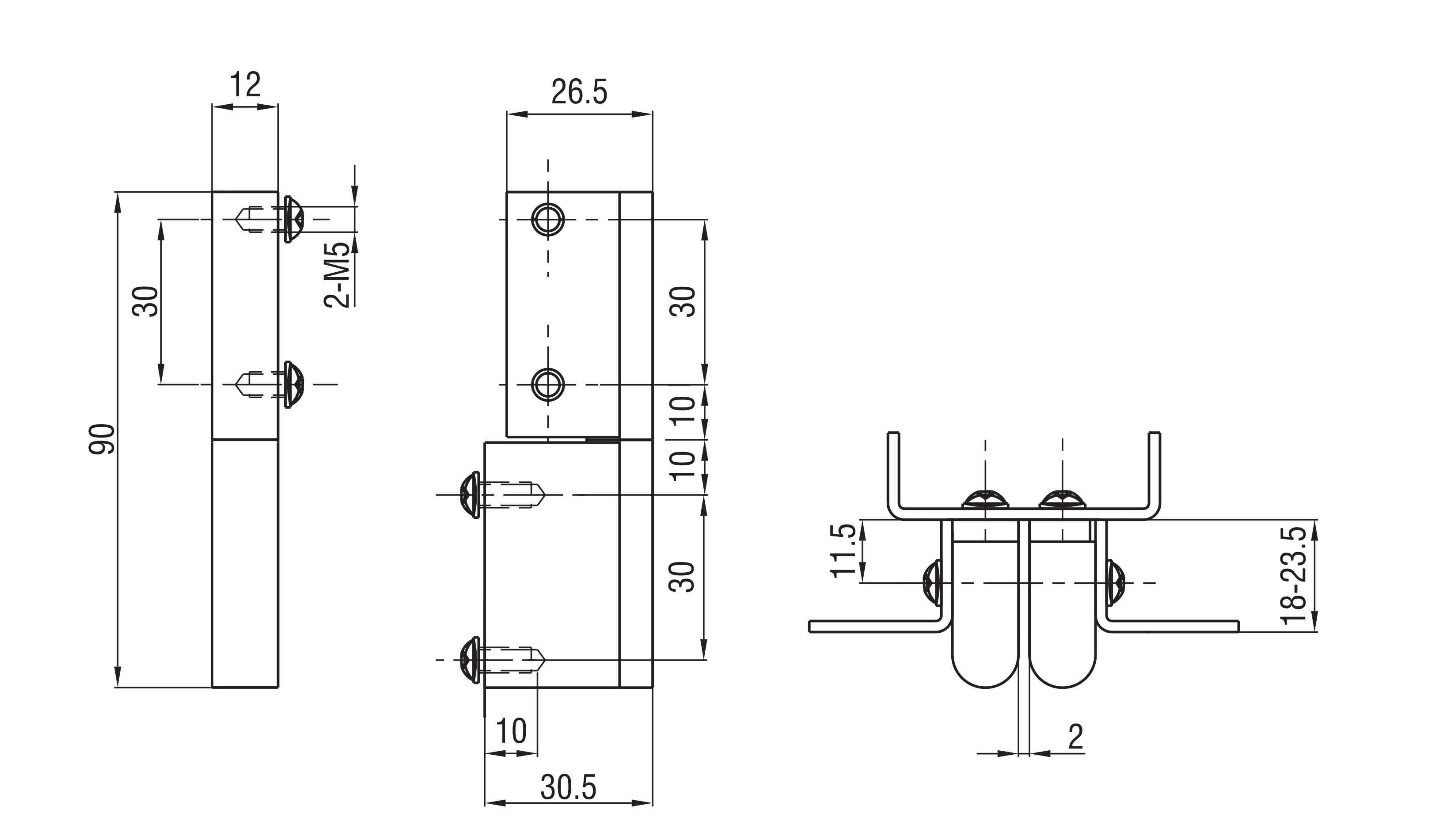 Lift-off Hinge 2206 Series