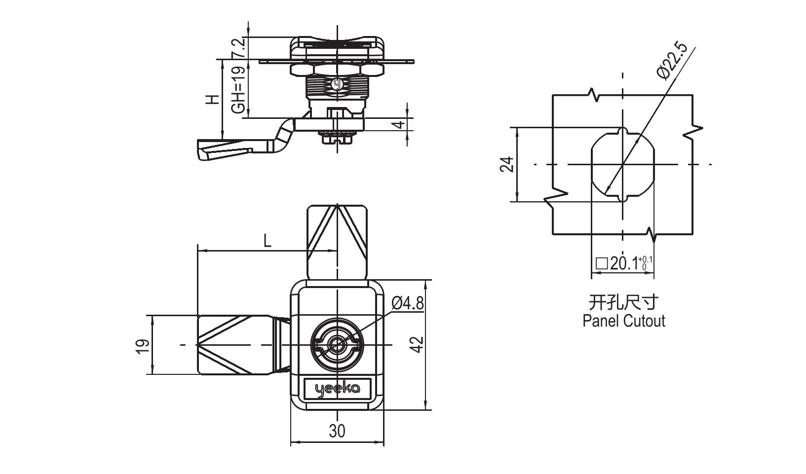 Quarter Turn Lock 1428 Series