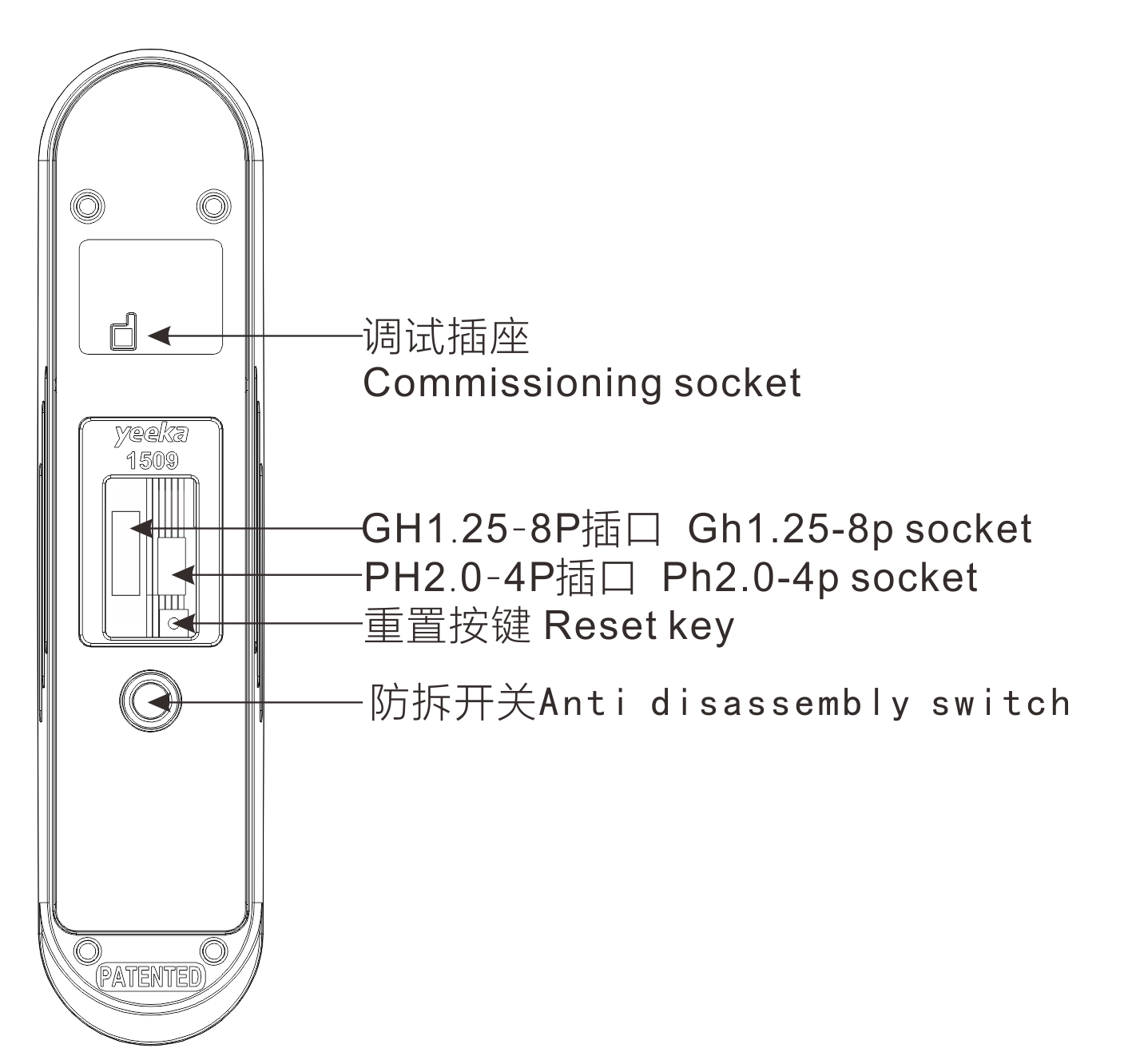 1509 series Electronic Swinghandle